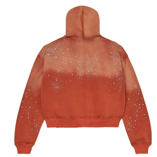 Vale Classico Zip Up Hoodie Orange