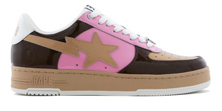 A Bathing Ape Bape Sta #6 Patent Brown/Pink