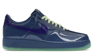 Nike AF1 Low Patent Leather Mystic Navy Grape Ice