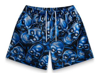 Bravest Studios Skully Shorts Blue