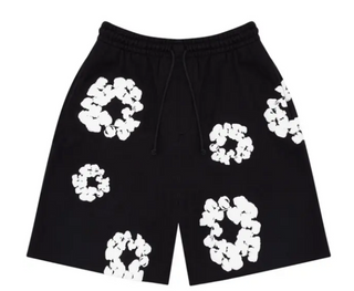 Denim Tears The Cotton Wreath Sweatshorts Black