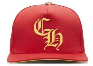 Chrome Hearts CH Gold Button Hat Red/Yellow