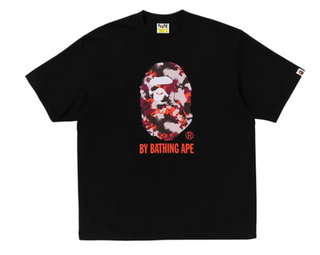 BAPE Map Camo By Bathing Ape Relaxed Fit Tee Black