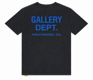 Gallery Dept. Souvenir Tee 'Washed Black' Blue