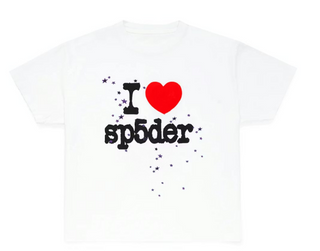 Sp5der I Heart SP5DER Tee White