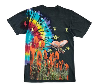 Travis Scott Astroworld Europe Exclusive Tie Dye Tee Black