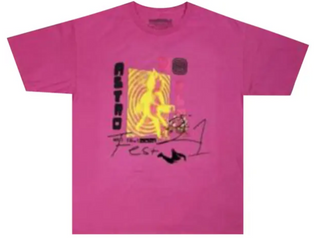 Travis Scott Other Side Tee Pink