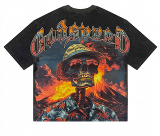 Godspeed Natural Disaster Tee Black Wash