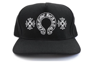 Chrome Hearts Horseshoe Denim Baseball Hat Black