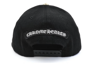 Chrome Hearts Horseshoe Denim Baseball Hat Black