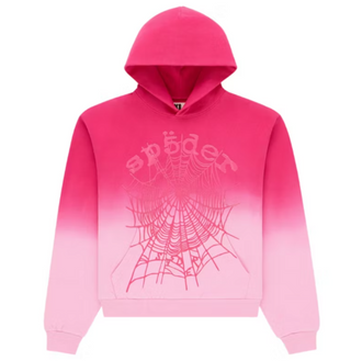 Sp5der OG Web Ombre Hoodie Pink