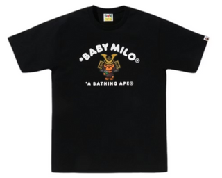 BAPE Kabuto Baby Milo College Tee Black