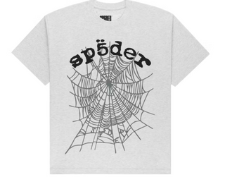 Sp5der OG Web V2 Tee Heather Grey