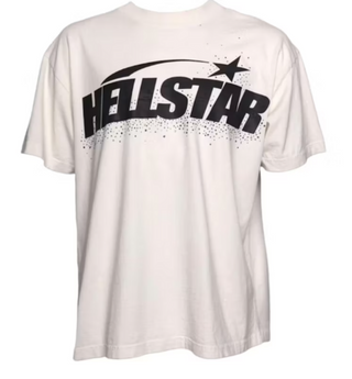 Hellstar Classic Rhinestone Tee (Regular Print) White/Black