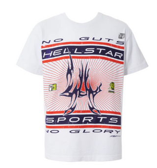 Hellstar LA Tribal Sports Tee White