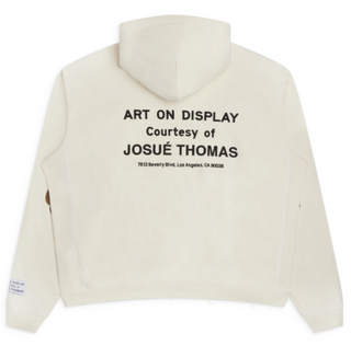 Gallery Dept. Studio Oversized Logo-Print Embroidered Hoodie Off White
