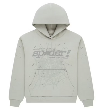 Sp5der Tonal Punk V2 Hoodie Sport Grey