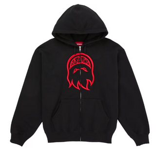 Supreme Spitfire Zip-Up Hooded Sweatshirt Black