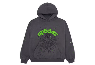 Sp5der OG Web Hoodie Slate Grey