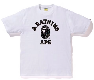 Bape Space Camo College Tee White
