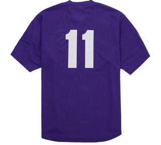 Supreme Los Angeles Shop S Logo Baseball Henley Purple