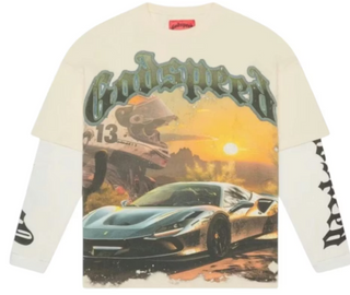 Godspeed Sunset Drift Layered L/S Tee Bone