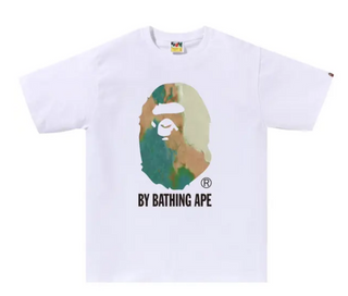 BAPE Tie Dye by Bathing Tee White/Beige