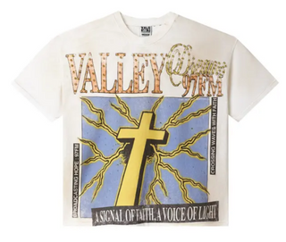 Vale Forever Thunder Cross Bling Tee Dirt White