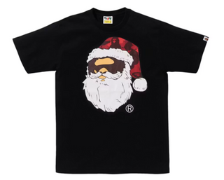 BAPE Christmas Ape Head Tee Black