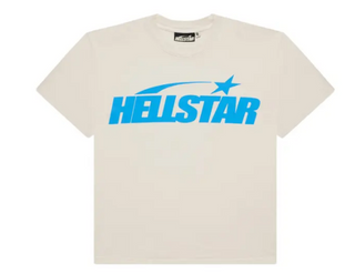 Hellstar Classic Tee (Regular Print) White/Blue