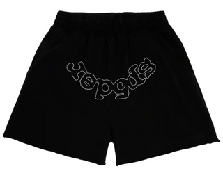 Sp5der OG Logo Embroidered Shorts Black