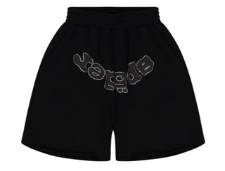 Sp5der OG Web V2 Rhinestone Shorts Black