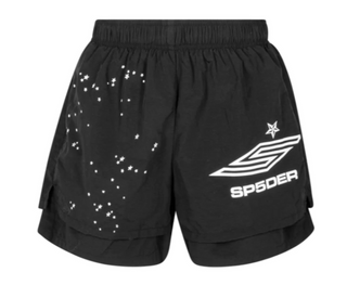 Sp5der Pro Double Layer Shorts Black