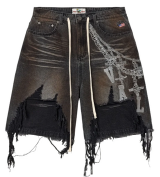 Vale Forever Chain Jorts Black