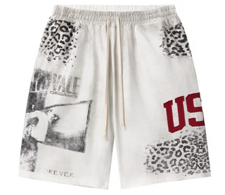 Vale Forever Cheetah Shorts Grey