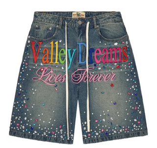 Vale Forever Ice Cream Jorts Light Rinse