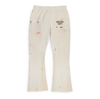 Gallery Dept. Painted Flare Sweat Pants Cream