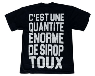 That's A Awful Lot Of Cough Syrup French Classic Logo Tee Black