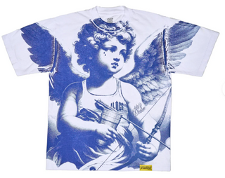 That's A Awful Lot Of Cough Syrup Angel Tee White/Blue