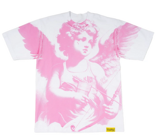 That's A Awful Lot Of Cough Syrup Angel Tee White/Pink