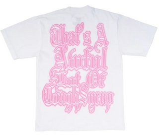 That's A Awful Lot Of Cough Syrup Angel Tee White/Pink
