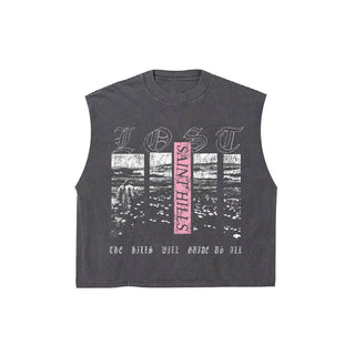 Saint Hills Lost Cut Sleeve Tee Vintage Black