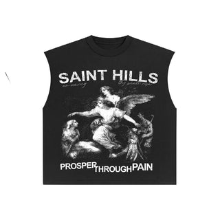 Saint Hills Prosper Cut Sleeve Tee Black