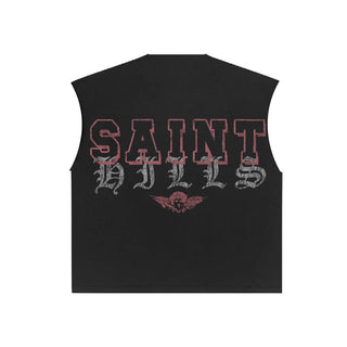 Saint Hills Saint Angel Cut Sleeve Tee Black
