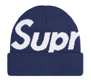 Supreme Big Logo Beanie (FW22) Navy
