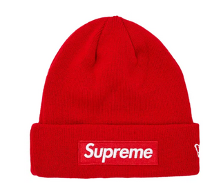 Supreme New Era Box Logo Beanie (FW22) Red