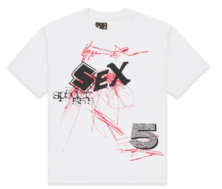 Sp5der Scribble Tee White