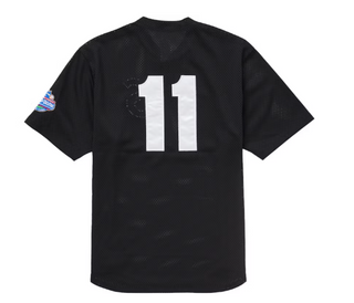 Supreme S Logo Baseball Henley (SS25) Black