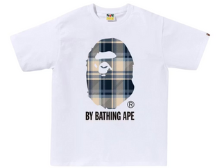 BAPE Check By Bathing Ape Tee (FW25) White/Blue