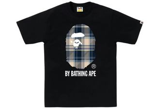 BAPE Check by Bathing Ape Tee (FW25) Black/Blue